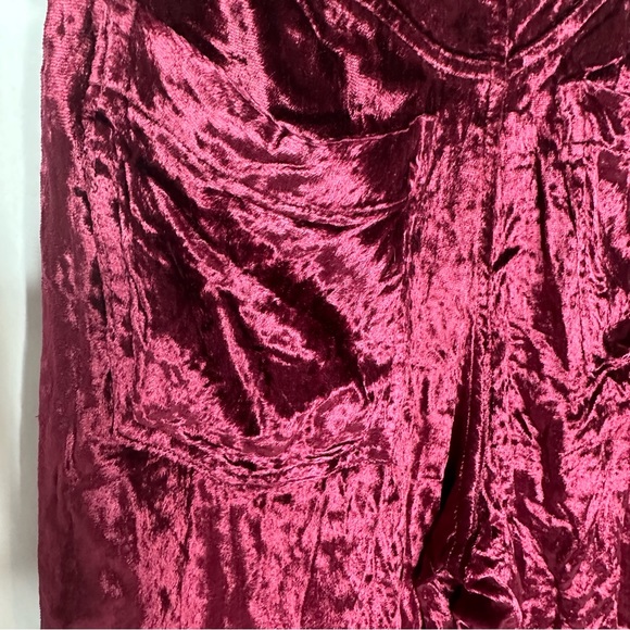 FINAL Last DAY NWT Anna Sui x FP Rose Garden Velvet Rose Embroidered Pants 0 - Picture 15 of 16